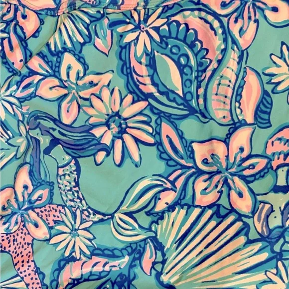 Like New Lilly Pulitzer Swim Set, Bliss Halter Tankini and Swim Skirt, Size 6 - Picture 6 of 10
